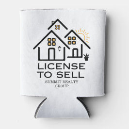Porta-lata Modern Real Estate License To Sell Drink
