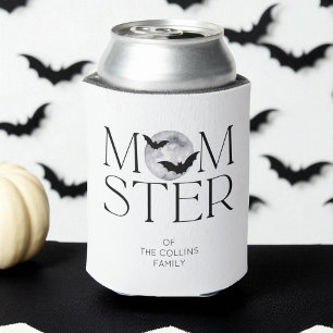 Porta-lata Moderna Lua Negra Morde Halloween Mãe