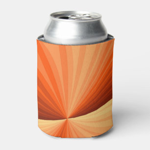 Porta-lata Moderno Abstrato Laranja Vermelho Baunilha Gráfico