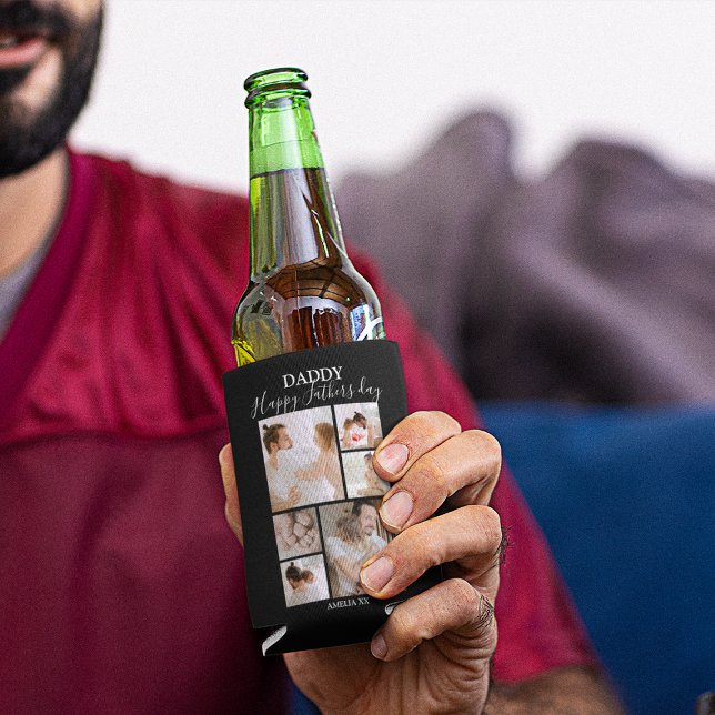 Porta-lata Moderno | Colagem de fotos do Dia de os pais (Criador carregado)