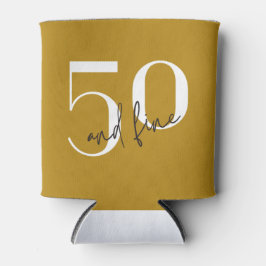 Porta-lata Moderno Dourado | 50.o Aniversário
