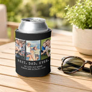 Porta-lata Moderno MELHOR PAI DE TODOS 3 Fotos Personalizado