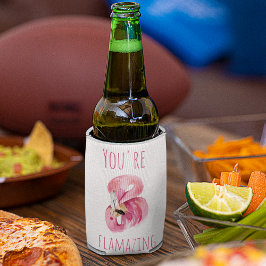 Porta-lata Moderno Você É Flagrante Beleza Rosa Flamingo