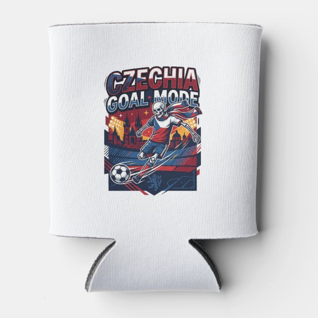 Porta-lata Modo de Gol da República Tcheca Esqueleto Striker  (Frente)