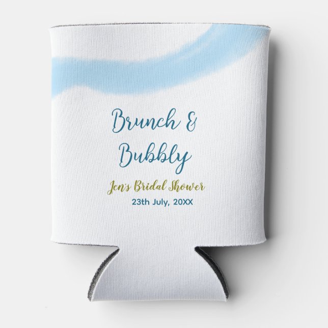 Porta-lata Molas de água do ouro azul, borbulhante e picante (Frente)