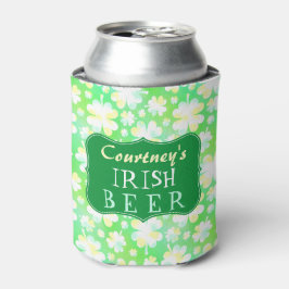 Porta-lata Molhos Verdes Irlandeses São Patricks Água Cerveja