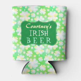 Porta-lata Molhos Verdes Irlandeses São Patricks Água Cerveja