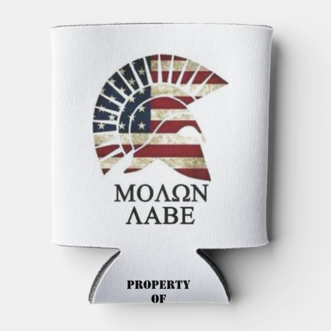 PORTA-LATA MOLON LABE (Frente)