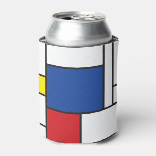 Porta-lata Mondrian Minimalist Geométrico De Stijl Modern Art