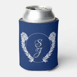 Porta-lata Monograma Clássico Real Azul