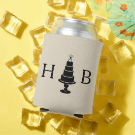 Porta-lata Monograma de Bolo Casado