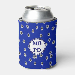 Porta-lata Monograma de Buracos de Marcador de Polícia