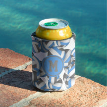 Monograma do jogador do Volleyball da cinza azul