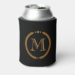 Porta-lata Monograma dourado