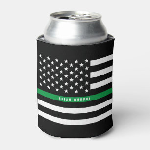 Porta-lata Monograma fino militar da bandeira americana da