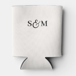 Porta-lata Monograma Simples com E comercial em Script para C