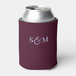 Porta-lata Monograma Simples de Casamento com Ampersand em Sc