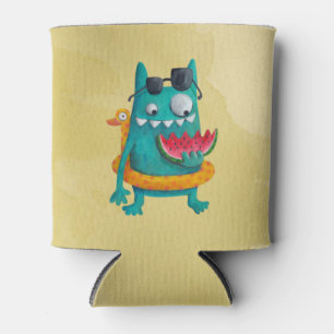 Porta-lata Monstro da praia do verão