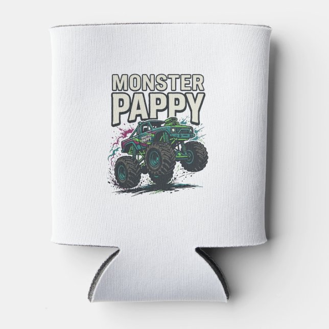 Porta-lata Monstro Pappy Caminhão Monstro Design Vetorial Vin (Frente)