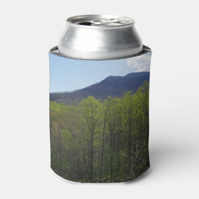 Porta-lata Montagens do enfumaçado na paisagem Primavera (Can Front)