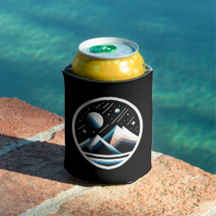 Porta-lata Montanhas Geométricas da Noite Estelar - Contempor