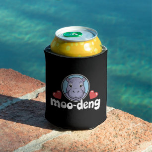 Porta-lata Moo Deng Bouncy Pig na Foto Tailandesa Bebê Hipopó