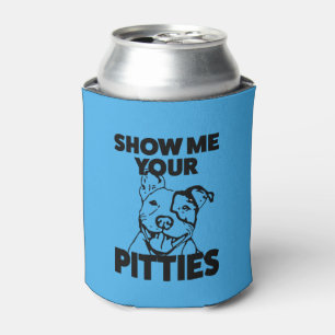 Porta-lata Mostre-me que seu pitbull engraçado de Pitties