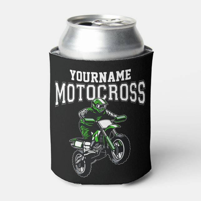 Porta-lata Motocross Dirt Bike Racing Personalizado (Can Front)