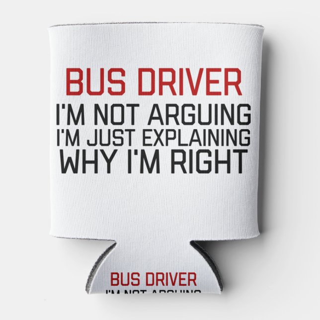 Porta-lata motorista de ônibus (Frente)