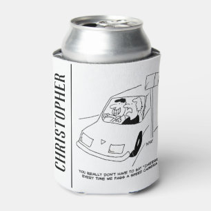 Porta-lata Motorista diz queijo ao passar por uma câmera de v