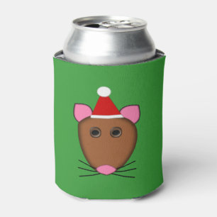 Porta-lata Mouse Feliz de Natal Pode Resfriar