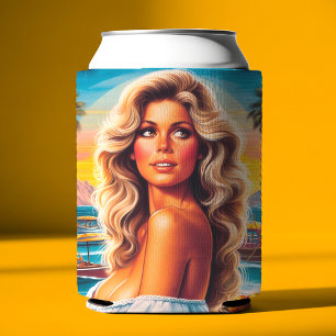 Porta-lata Mulher de Verão dos Anos 80