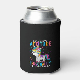 Porta-lata Mulheres Não Tenho Atitude Eu Tenho Personalidade