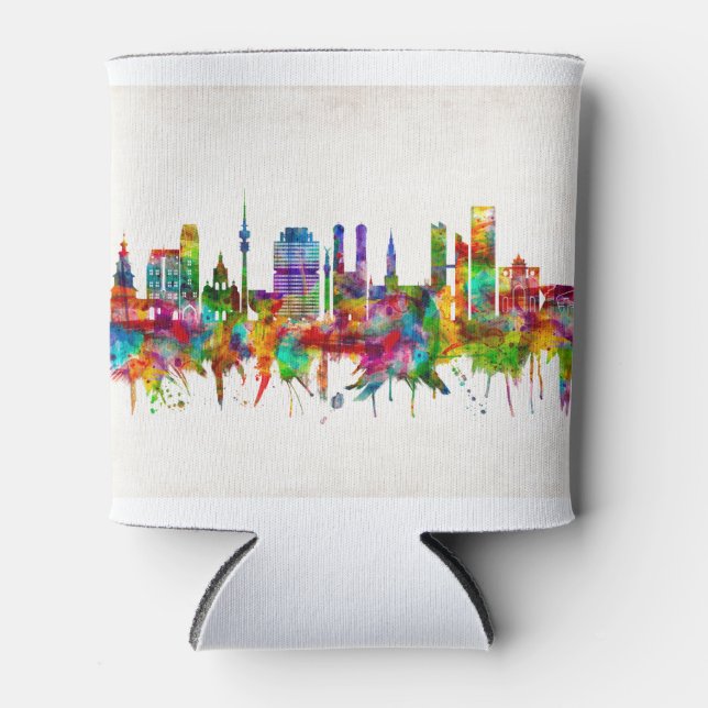 Porta-lata Munique Alemanha Skyline (Frente)