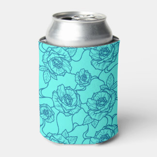 Porta-lata Murmurios de Rosa, Arte de Linha Elegante Padrão F