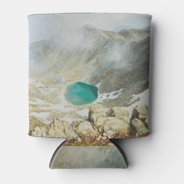 Porta-lata Musala pico, pintura a óleo, Bulgária. (Frente)