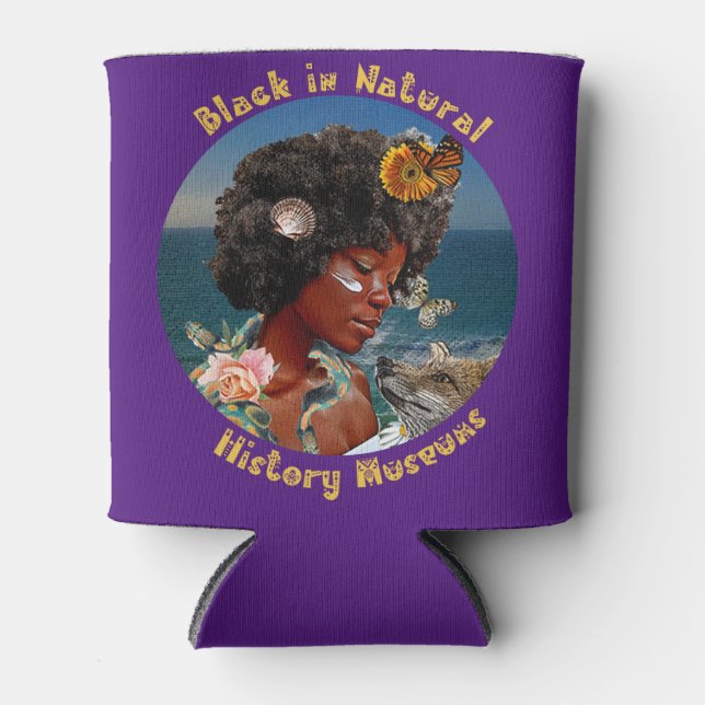 Porta-lata Museus de História Natural Negros Podem Arrefecer (Frente)