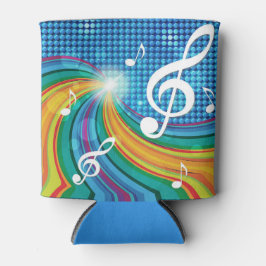 Porta-lata Music Illustration o monograma personalizado pode 