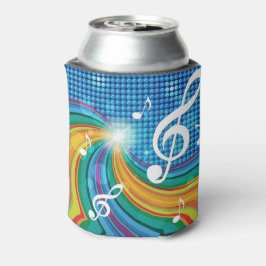 Porta-lata Music Illustration o monograma personalizado pode