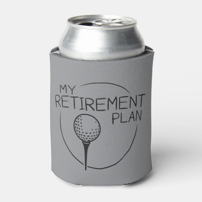 Porta-lata My Retirement Plan Funny Saying Golfing Golfer  (Can Front)