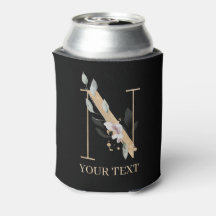 N Monograma Floral Personalizado