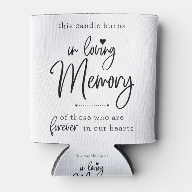 Porta-lata Na memória amorosa (Frente)