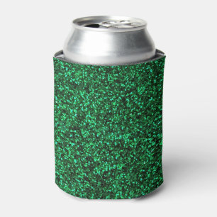 Porta-lata Na moda Glitzy Green Sequin Sparkles