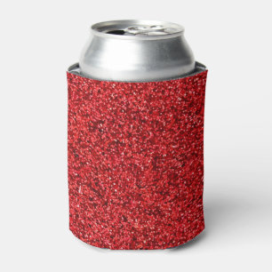 Porta-lata Na moda Glitzy Red Sequin Sparkles