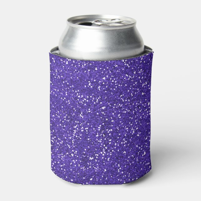 Porta-lata Na moda Purple Glitter (Can Front)