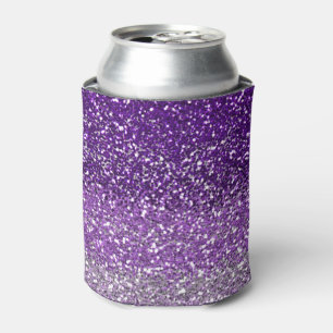 Porta-lata Na moda Roxo Brilhante de Ombre Roxo