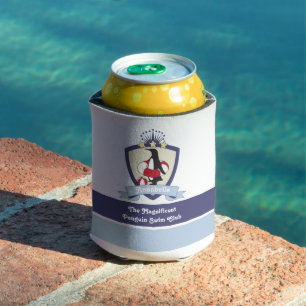 Porta-lata Nadador Crest Cute Penguin Kids Name