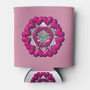 Porta-lata Namorados Anel de Corações