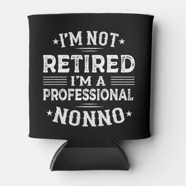 Porta-lata Não estou aposentado, sou um vovô profissional e n (Frente)