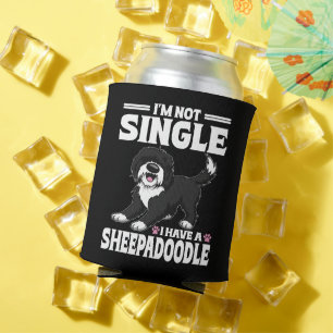 Porta-lata Não Estou Solteiro Tenho Um Amante Sheepadoodle